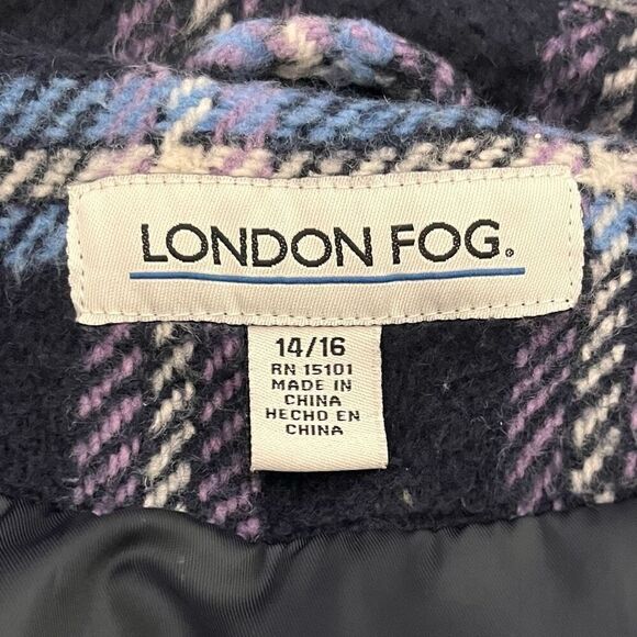 London Fog Girls Peacoat Sz 14/16 EUC - Picture 4 of 5
